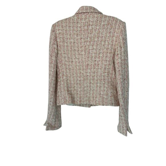 Bernard Zins Blazer Pink Tweed Twee Office Work Career Business Size 4 - Picture 10 of 13